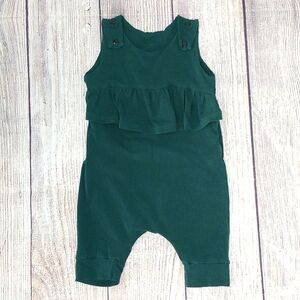 Custom Made ADJUSTABLE Grow-With-Me Infant/Toddler Romper 6m-4+y Forest Green